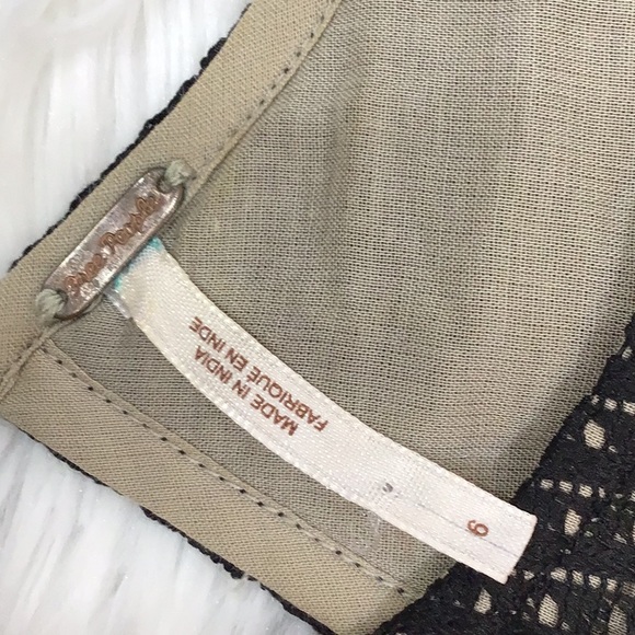 Free People black lace cutout dress 6 - Picture 9 of 12